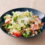 Caesar salad with lots of cheese
