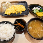 Teshio Gohan Gen - 素食一汁三菜定食(卵焼き塩っぱめ、白ごはん)_¥780