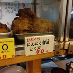 一〇そば - 今日はにんにく醤油味でした