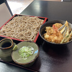 栄月庵 - 小海老天丼セット（小）