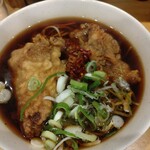 一〇そば - ひとくちとり天＆ゲソ天