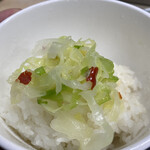 天ぷら みうら - コレがまたピリ辛でご飯に合う