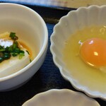 てんぺい - 次に②生玉子を溶いて。