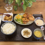 中華 こうよう - ランチ唐揚げ定食@1200