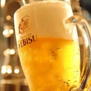 Special Yebisu draft beer is only 390 yen! (429 yen including tax)