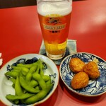 Nishiki Ichiba Shokudou Takakuraya Shouten - ちょい飲みセット880円