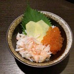 日本酒と全席個室居酒屋 あばれ鮮魚 - 蟹いくら丼