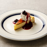 BAKED CHEESECAKE w/ BERRY SAUCE