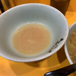 ラーメン二郎 - 空になった熱盛り麺のどんぶり