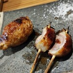 焼鳥やたがらす - つくねとソリレス。