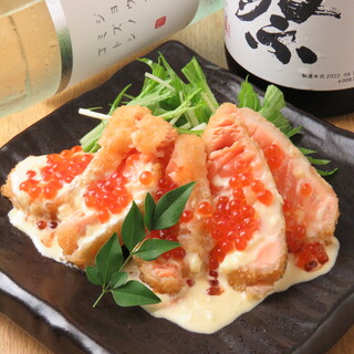 Rikka 5 major specialties ◆ Rare fried salmon parent and child! A masterpiece topped with generous amounts of salmon roe