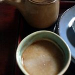 手打ちそば 梅蕎麦 - そば湯