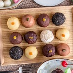 あんこスイーツラボ feat 豆金 - フルーツおはぎ６コセット（化粧箱入り）