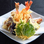 Assorted Tempura prepared selection the chef