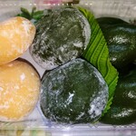 Tanakaya Honten - 晩柑大福（八朔・甘夏等）130円×２、草餅　120円×２、草しんこ餅　120円×２