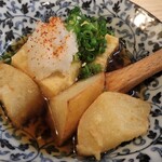 天ぷら膳と旨いもん ほ  - 梨と豆腐の揚げ出し