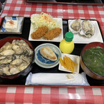 漁師の海鮮丼 - 牡蠣丼セット（¥2,500）