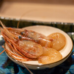 うを徳 - 2022.10 古平産ボタン海老紹興酒漬け