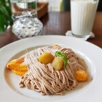 カフェ フェイト - 秋のマロンクリームフレンチトースト　しっとりフレンチトーストやっぱり最高♡　