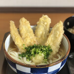 讃岐うどんよろず屋 - ごぼ天は揚げたてではありません。だから提供は早いです。