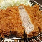 とんかつと、しゃぶしゃぶ。黒豚ふくや - 黒豚の特上ロースカツ