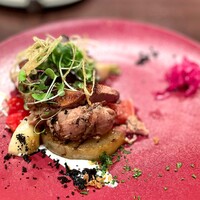 トラットリア イル レガーロ - 滋賀県近江産 鴨ムネ肉のロースト イチジクのコンポート添え