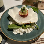 星のや沖縄 ダイニング - シャコガイとパッションフルーツのカッペリーニ