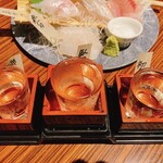numadukouchoukusounokaisentosousakuryouriyuuganumazu - お刺身と日本酒