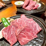 肉と日本酒いぶり  - ⑦和牛みすじの陶板ステーキ