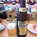 かっぱ寿司 - プレモル中瓶（\550）