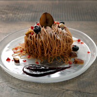 栗とカシスのモンブラン