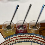 星のや沖縄 ダイニング - ジャム3種：シークワーサー、紅芋、パイナップル（シチリア朝食）