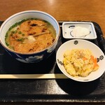 うどん豊前房 - ゴボ天うどんのセット