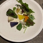 RISTORANTE DA FIORE  - 温野菜のゴルゴンゾーラソース