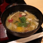 銀座 稲葉 - キノコのけんちん汁