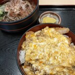 石勝食堂 - 料理写真:玉子かつ丼セット（おろしそば）¥1,300