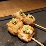焼鳥 市松 - わさび焼き　ジューシー❤️