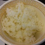 すき家 - ごはんの量は普通に