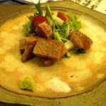 旬菜 おぐら家 - 甲州牛のステーキは脂が美味しい系のお肉のようで、そのまま食べても美味しいのですが
      特にわさびを付けて食べると、さっぱりとして大変美味しいです。