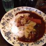 本石亭 - インドカレー大盛800円