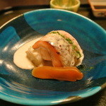 つる幸 - 焼き物　鱈の白子のソースで