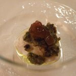 つきだし（チーズ・ピクルス）