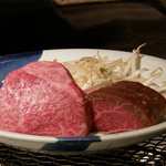 燔 - コースの牛肉、ロース１５０ｇ・フィレ１００ｇ(2人分)