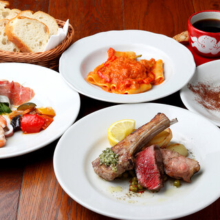 乾杯のスパークリングワイン付き！【短角和牛サーロインランチコース】本格イタリアンをランチタイムに♪前菜、パスタ、短角和牛サーロイングリル ...