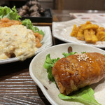 Miyazaki Ken Hyuugashi Tsukada Noujou - 若鶏のチキン南蛮、肉巻きおにぎり、プライドからし蓮根