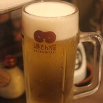 道とん堀 - 生ビール