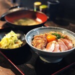 さつま若しゃも 生親子丼御膳