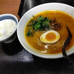 Mendo Koro Naokyuu - 【2022.11.2(水)】担担麺(並盛・140g)950円＋ミニライス0円