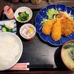 利代 - ささみチーズかつと白身フライ(納豆)_¥1,000