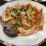 中国料理 海松 - 大海老のガーリックソース蒸し